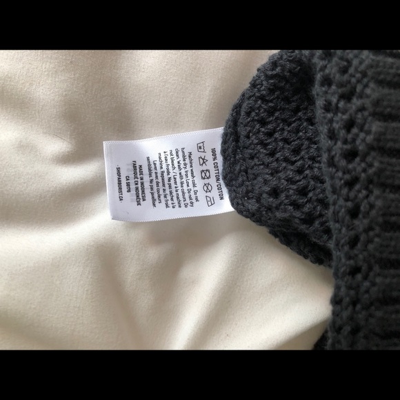 Mesh , knit tank by Arborist . Black XS but oversized - Picture 3 of 3